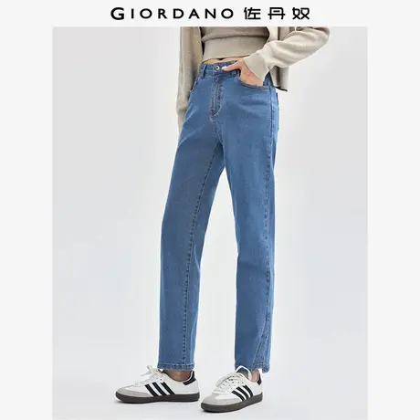 佐丹奴九分裤女装洗水开叉裤脚紧身弹力牛仔九分裤 05424060商品大图