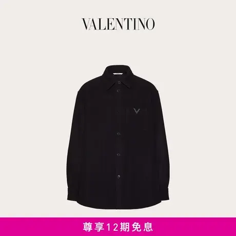 【24期免息】华伦天奴VALENTINO男士 V DETAIL羊毛衬衫式夹克外套图片