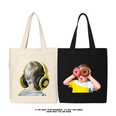 捣蛋鬼小鬼甜甜圈小孩人像周边帆布包单肩包手拎手提包购物袋书包商品大图