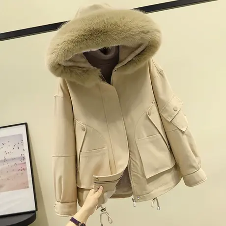 小个子派克棉服女2023年新款冬季短款加绒棉袄棉衣外套秋冬装爆款商品大图