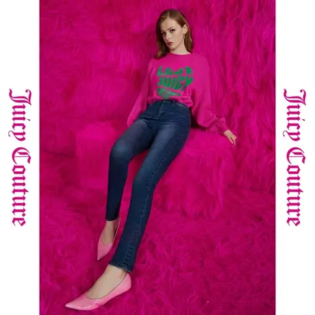 Juicy Couture橘滋秋女2023年新款经典百搭高弹修身牛仔裤商品大图