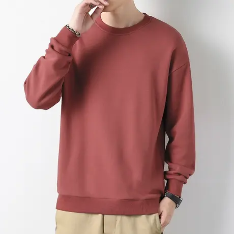 男士卫衣2023新款春秋季上衣服宽松潮流套头无帽秋冬加绒圆领长袖商品大图