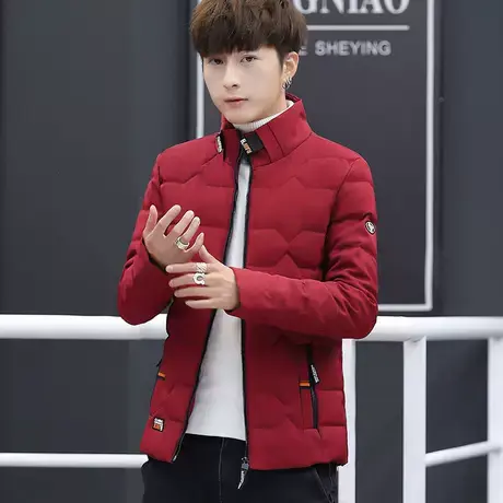 棉衣男韩版潮流新款保暖男士羽绒棉服青年立领加厚棉袄冬天外套商品大图