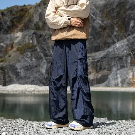 回力山系机能风冲锋裤男女春秋季潮牌户外防泼水徒步登山运动裤子商品大图