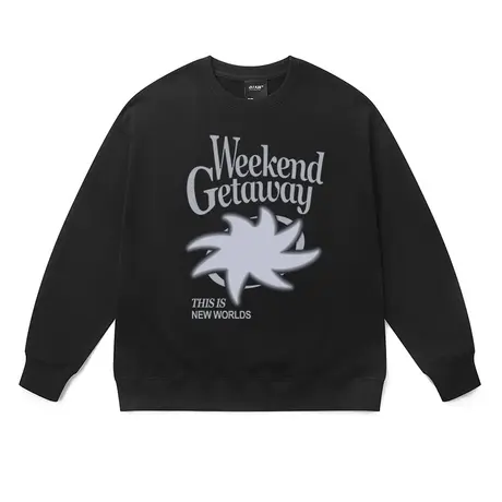 长袖男卫衣vibe风高街涂鸦印花小众设计感秋冬季保暖重磅潮牌外套商品大图