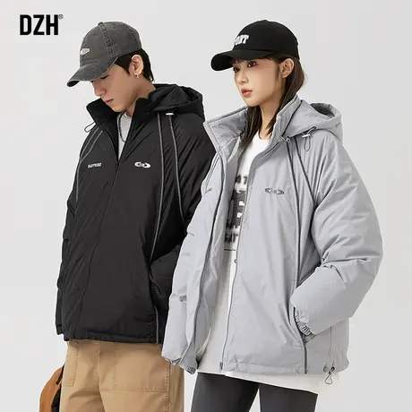 情侣连帽棉服男秋冬季2024新款加厚棉衣外套情侣款保暖棉袄防寒服商品大图