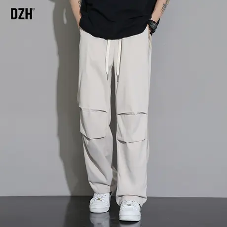男士直筒休闲裤男春秋潮牌宽松休闲长裤2024年新款阔腿裤子工装裤商品大图
