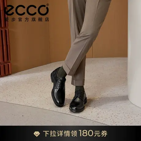 ECCO爱步正装皮鞋男款 亮面真皮商务皮鞋婚鞋 LISBON里斯622104图片