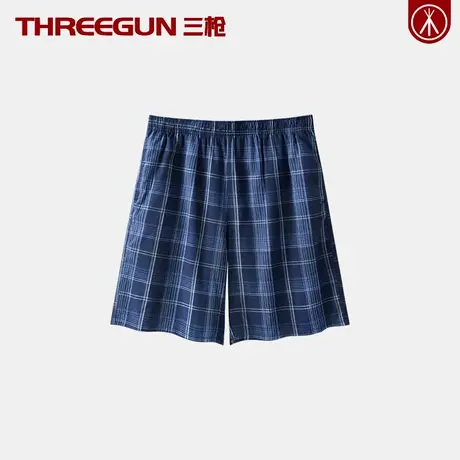 三枪男士纯棉家居短裤青年全棉沙滩裤男款睡裤薄款可外穿大裤衩夏图片