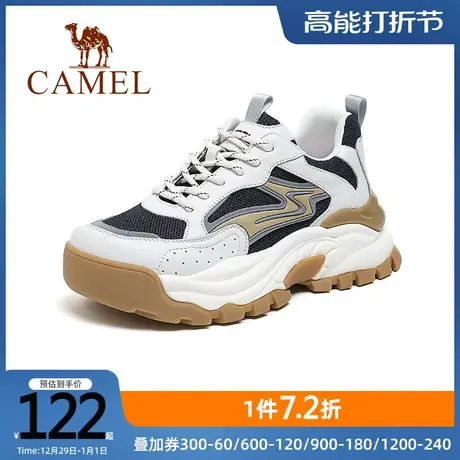 骆驼女鞋运动鞋时空猫老爹鞋厚底增高百搭运动鞋ins潮休闲跑步鞋商品大图