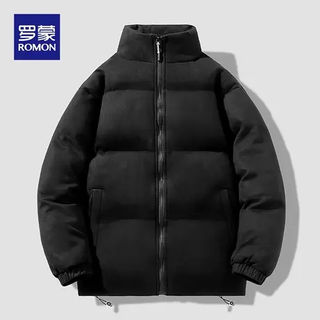 罗蒙棉衣男2023冬季新款宽松大码面包服棉袄青年加厚外套立领棉服图片
