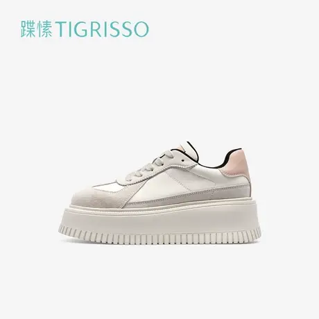 蹀愫复古厚底增高6.5厘米运动松糕休闲德训鞋女TA54568-50商品大图