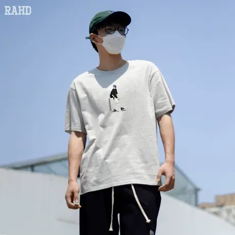 Radiohead短袖t恤男2024夏新款圆领宽松上衣美式休闲户外百搭打底商品大图