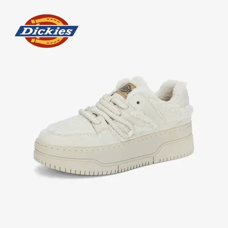 Dickies厚底雪地靴女2024年冬季新款加绒加厚保暖棉鞋增高毛毛鞋商品大图