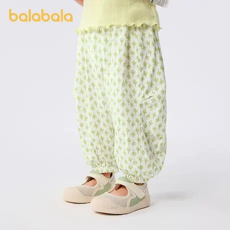 巴拉巴拉裤子婴儿夏季薄款长裤男女童防蚊裤2025新款凉爽舒适时尚商品大图