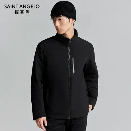 【轻薄羽绒】报喜鸟冬季新款男士商务休闲羽绒服两面穿白鸭绒上衣商品大图