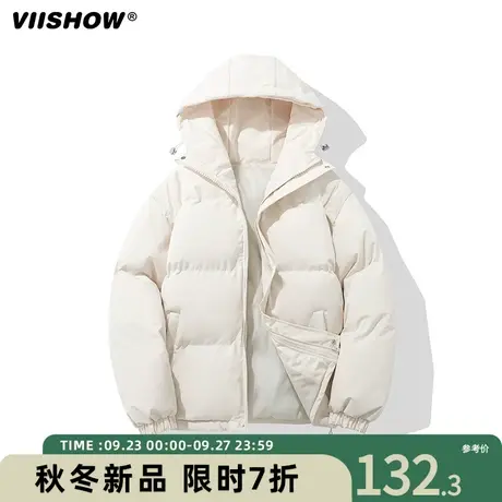 VIISHOW棉衣男冬季新款短款宽松立领加厚棉服休闲oversize外套男商品大图