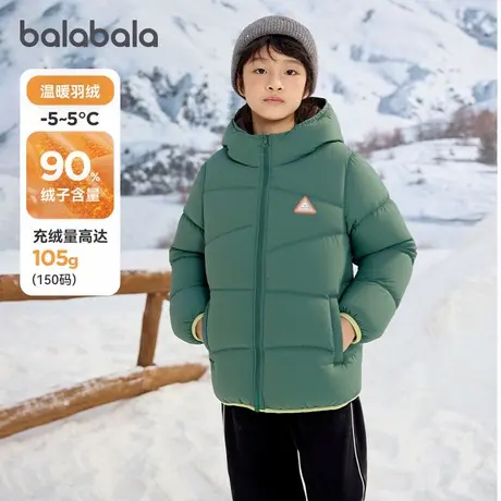 【商场同款】巴拉巴拉童装儿童羽绒服男童2025年冬保暖外套两面穿图片