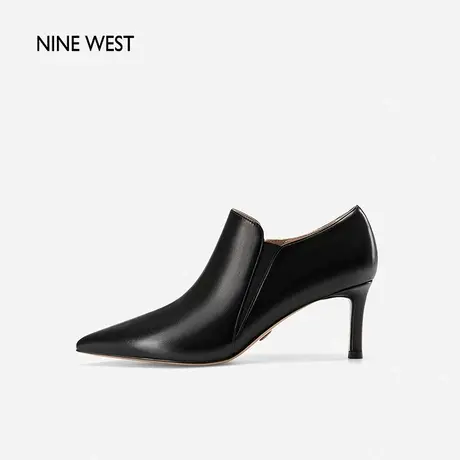 Nine West/玖熙时装靴女高跟秋冬新款细跟尖头通勤经典短靴时装靴图片
