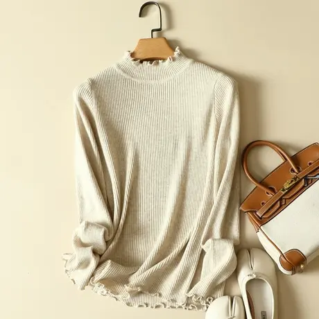 半高领毛衣打底衫女士内搭秋冬季2022年新款加厚爆款洋气针织上衣商品大图