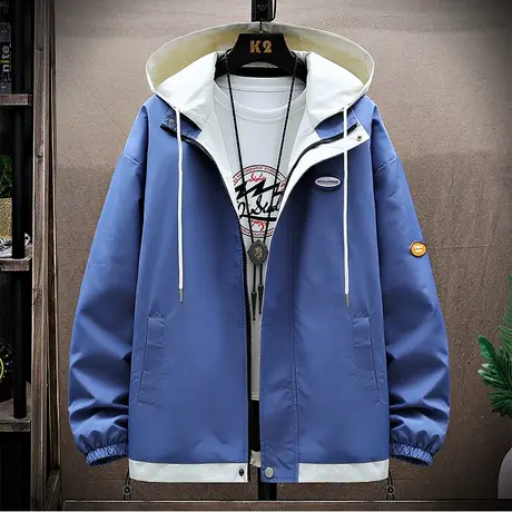 男士外套2023年新款春秋季韩版韩版潮流男装夹克休闲百搭薄款衣服商品大图