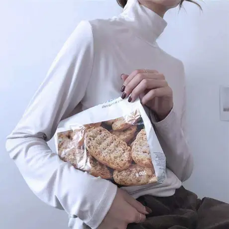 春秋款半高领打底衫女春秋长袖t恤内搭早秋2023新款洋气薄款上衣图片