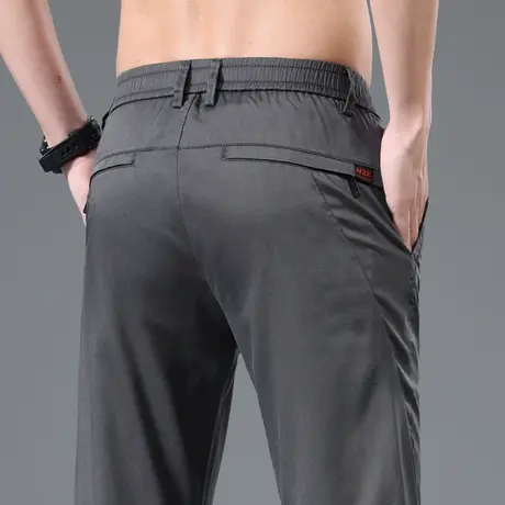 夏天冰丝上班工作服裤子西装西裤男士夏季薄款通勤百搭休闲裤男裤商品大图