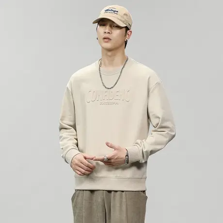 高档男士卫衣时尚潮牌秋季男装卫衣青春流行长袖潮牌休闲卫衣商品大图