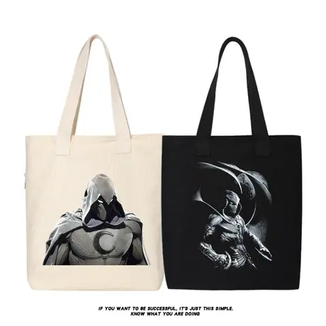 秀洛漫威新品月光骑士帆布包单肩包手提包购物袋学生书包包大容量商品大图