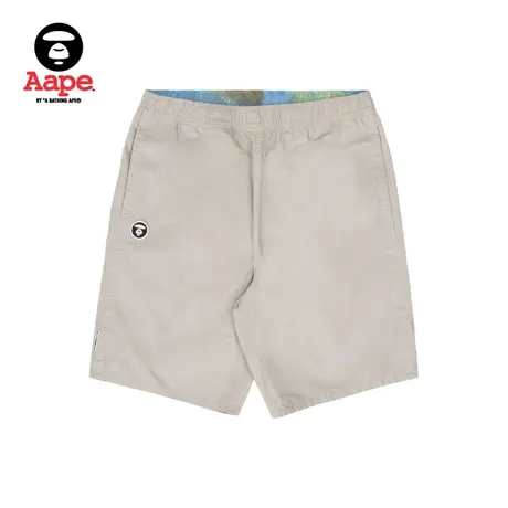 Aape旗舰店男装春夏猿颜徽章幻彩渐变迷彩双面穿休闲短裤6967XAK商品大图