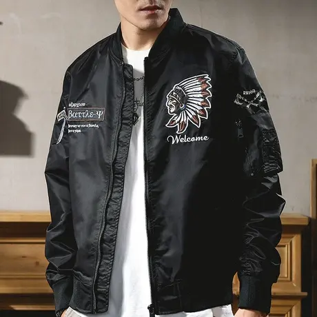 工装夹克潮男百搭夹克2022秋冬季新款潮牌ins时尚夹克长袖外套男图片