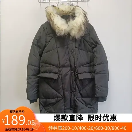 艾格2022冬季新品羽绒服连帽舒适保暖时尚潮流设计感小个子女Y820商品大图
