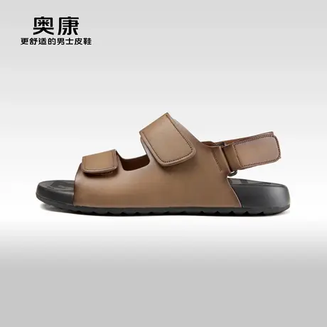 Aokang奥康夏季新款时尚运动沙滩鞋男户外百搭透气休闲勃肯凉鞋男商品大图