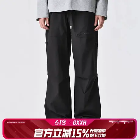 GxxH美式休闲裤男士2025年春季潮流阔腿裤宽松直筒百搭休闲工装裤商品大图