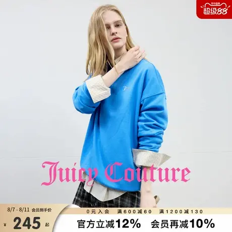 Juicy Couture橘滋卫衣女2025年秋季新款时尚休闲圆领套头上衣商品大图