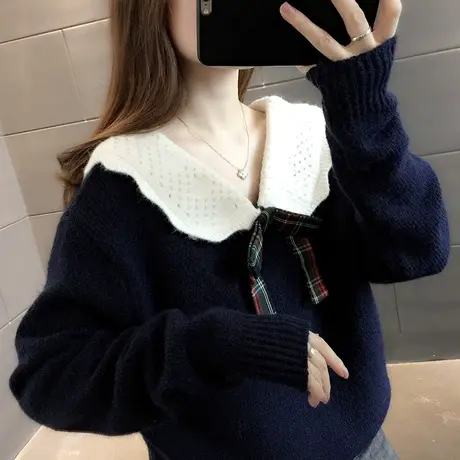 毛衣女装2024年新款春秋季女士春款春装宽松外穿上衣打底衫洋气潮图片