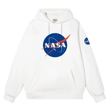 NASA联名衣服外套官方旗舰店宇航员秋冬加绒加厚连帽卫衣情侣装图片