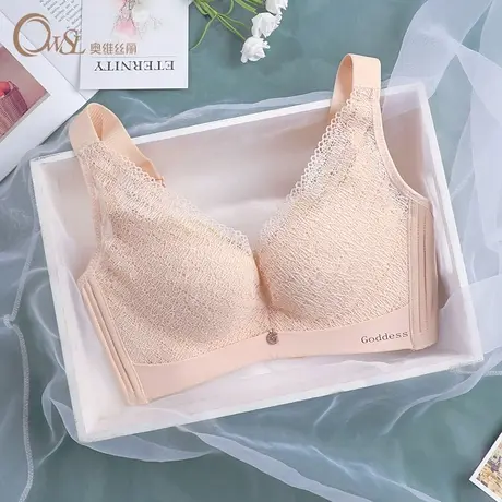 内衣女小胸文胸无钢圈中厚聚拢上托调整型收副乳BC罩杯奥维丝丽商品大图