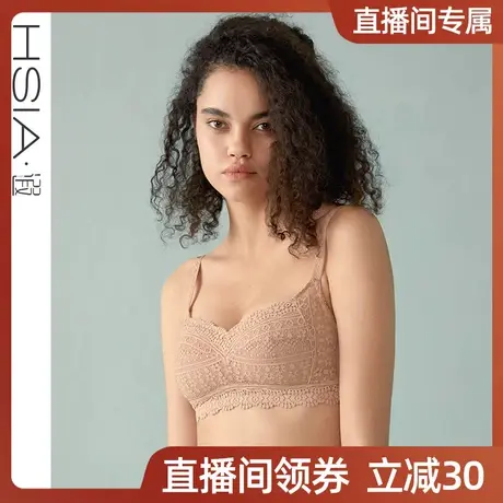 【直播间专享】无钢圈防凸点大码舒适轻薄夹棉全罩杯大胸显小文胸商品大图