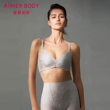 爱慕美体罗曼庄园内衣女水袋模杯加加厚小胸聚拢文胸AD140421图片