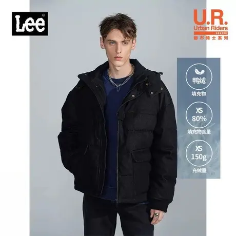Lee商场同款加厚秋冬羽绒服男LMT003741100031A01754图片