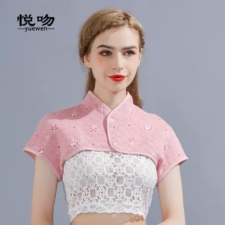 棉质护颈肩膀的坎肩女士月子护肩春秋保暖睡觉产妇防寒短款外套商品大图