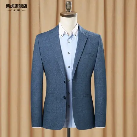春季新款休闲西装外套男修身韩版潮流青年小西服男士帅气单件上衣商品大图