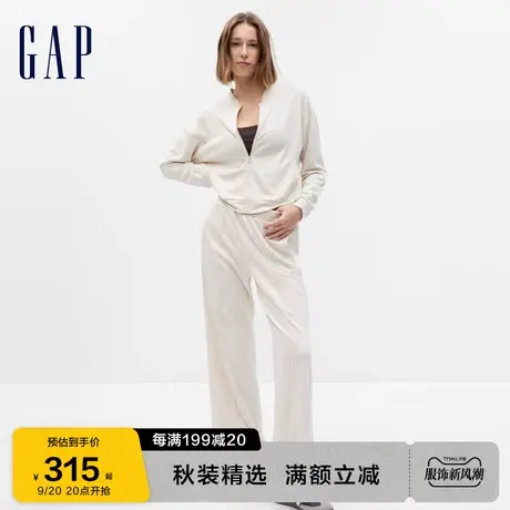 Gap女装秋季2023新款亲肤运动休闲跑步外套741324短款透气夹克图片