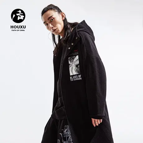 后序毛呢大衣男中长款宽松潮流学生潮牌外套男羊毛大衣男图片