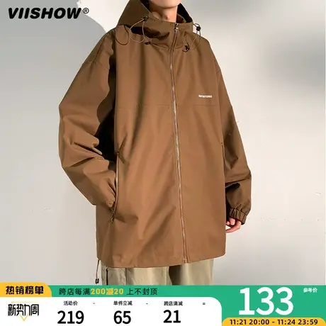 VIISHOW春秋季美式春季潮牌户外机能痞帅夹克防风冲锋夹克外套男商品大图
