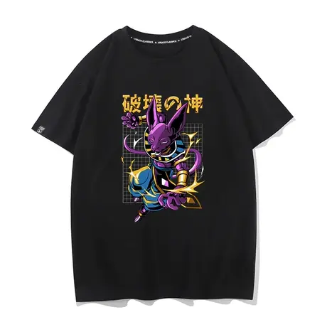秀洛动漫周边七龙珠超宇宙的破坏神们短袖印花T恤定制潮流文化衫商品大图