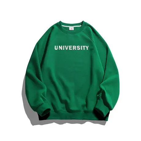 秋冬季日系港风潮牌情侣无帽卫衣男士2023新款圆领套头内搭打底衫图片