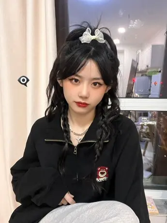 美式复古polo翻领卫衣女春秋薄款小众设计感宽松慵懒风套头上衣潮商品大图