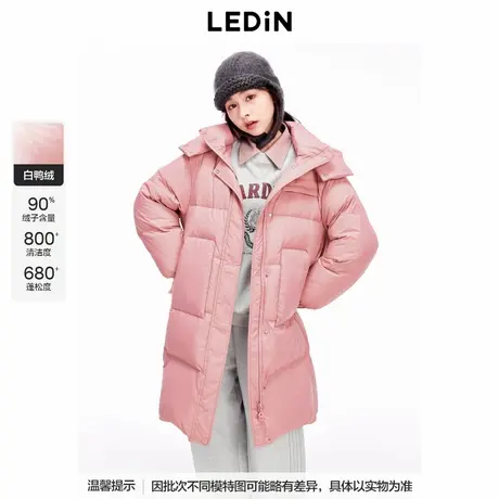 【商场同款】乐町基础中长款羽绒服24冬季新款保暖外套C2ACE4328图片